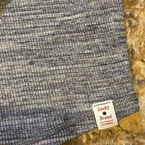 Lucky Brand Men’s Long Sleeve Henley with Crewneck - Picture 7 of 7